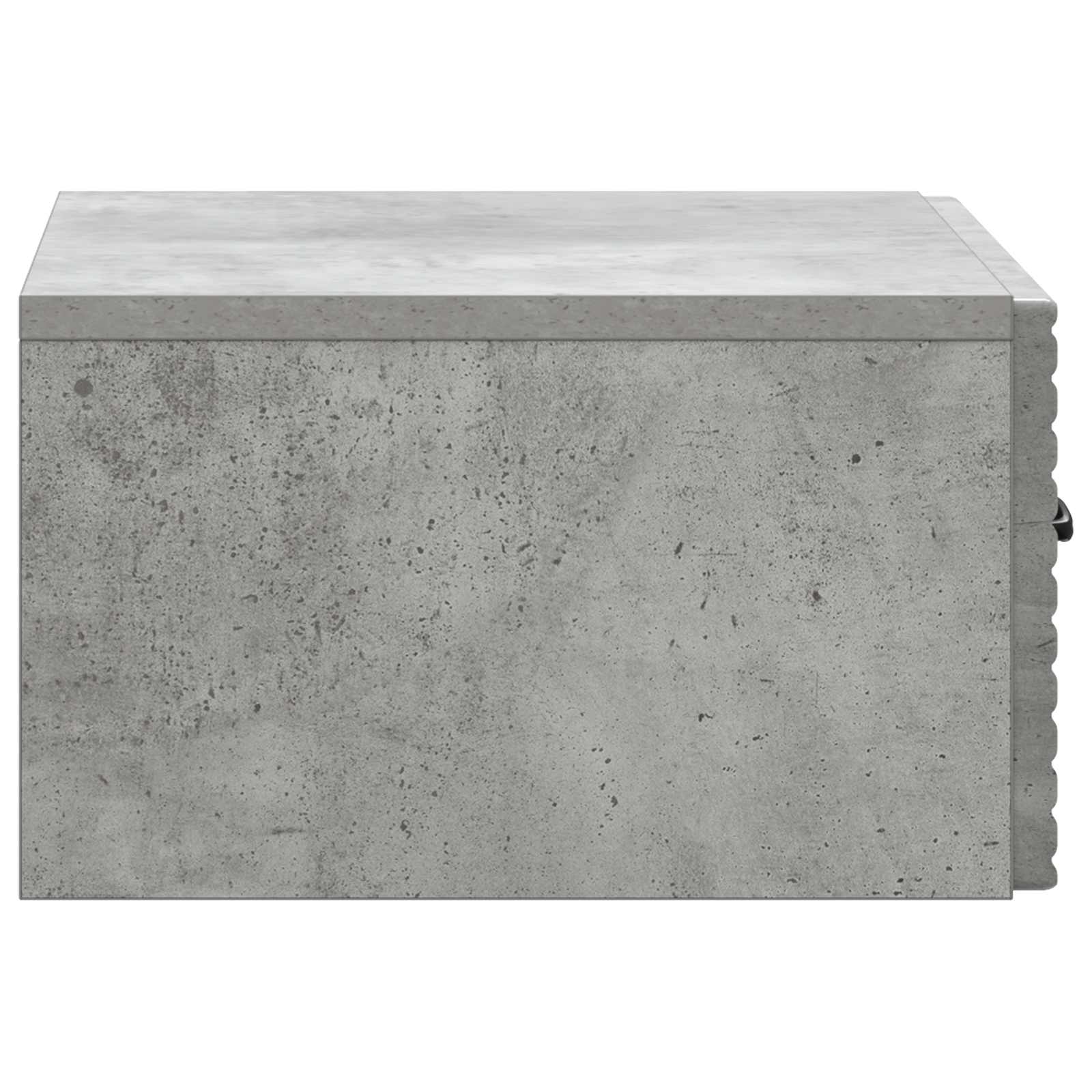 Mobiletto da notte a muro con cassetto 2 pcs Grigio Cemento | homemem39