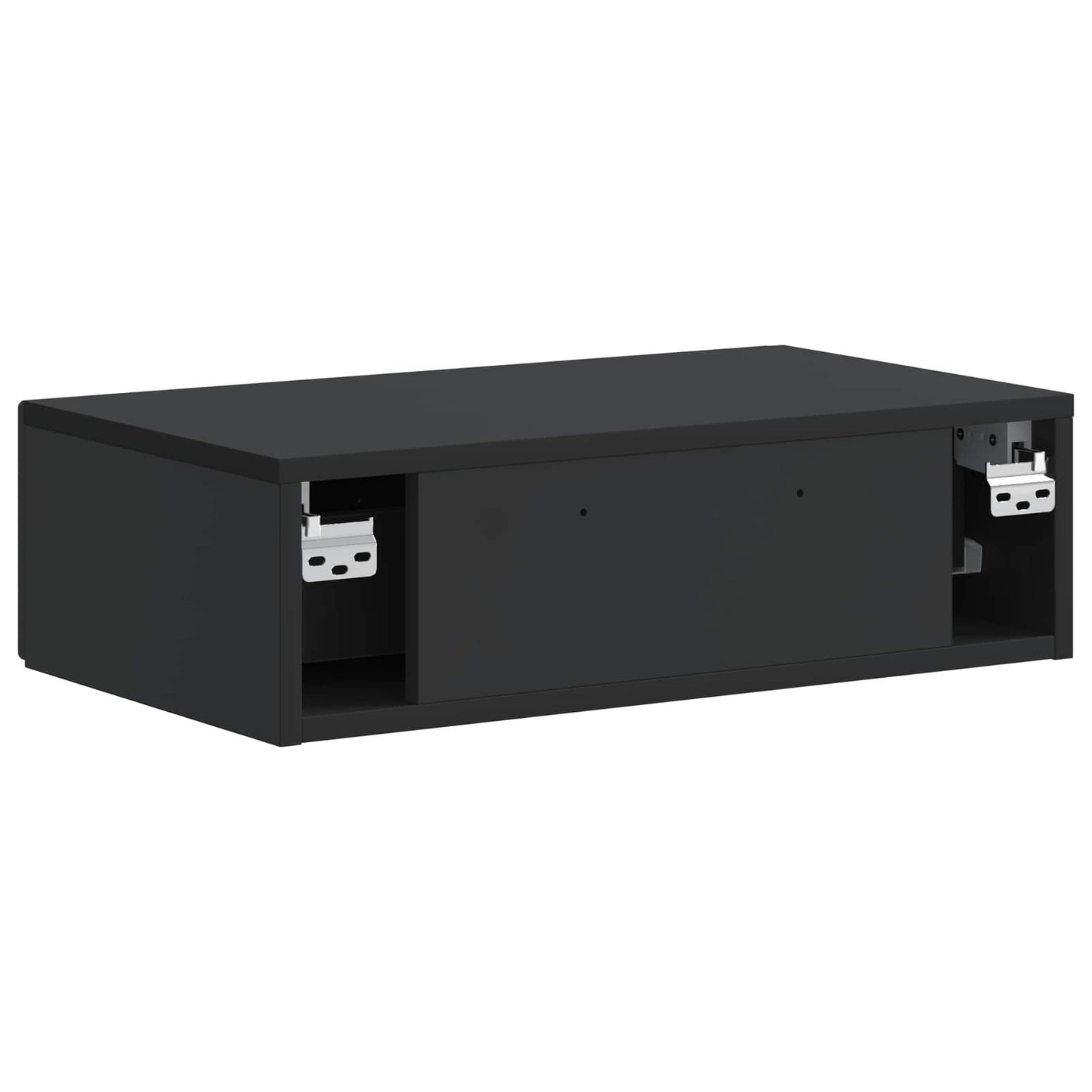 Tavolino da Parete Laterale Nero 59 x 34,5 x 17 cm | homemem39