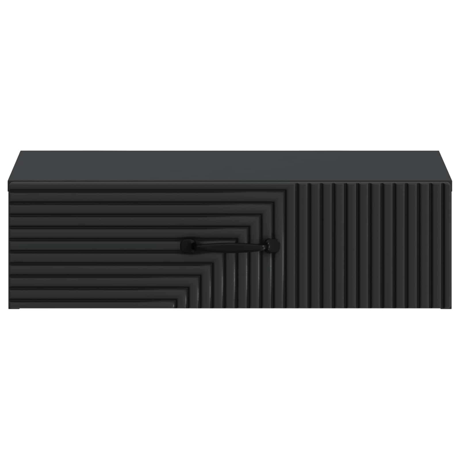 Tavolino da Parete Laterale Nero 59 x 34,5 x 17 cm | homemem39