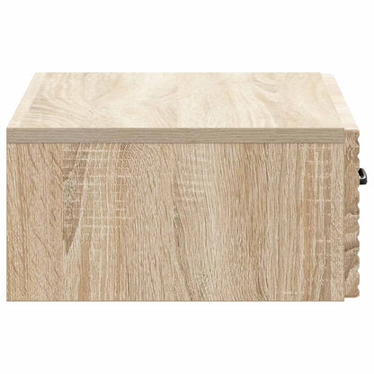 Tavolino da Parete Laterale Rovere Sonoma 59 x 34,5 x 17 cm