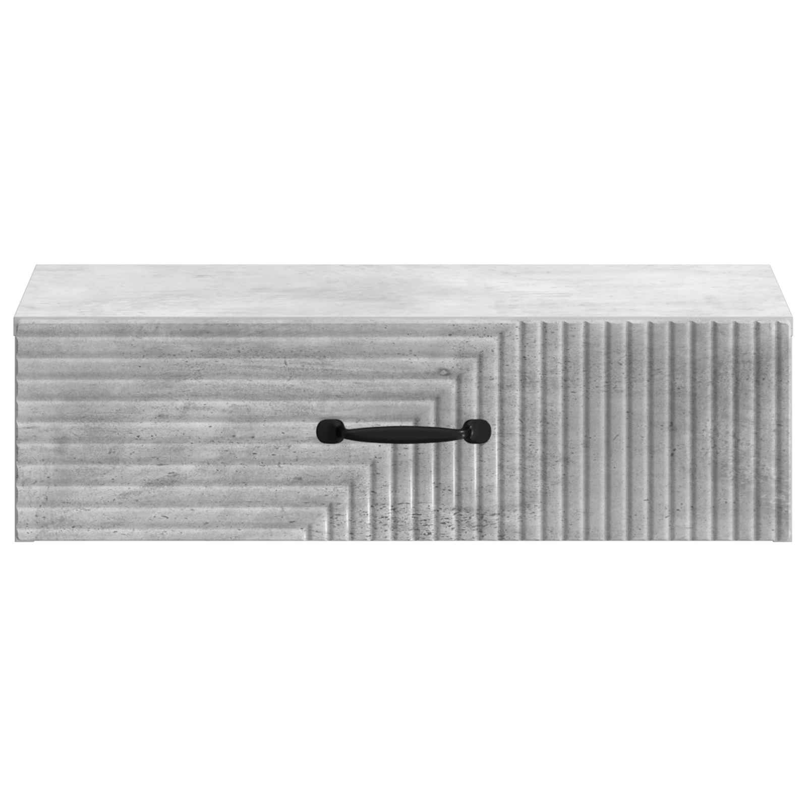 Tavolino da Parete Laterale Grigio Cemento 59 x 34,5 x 17 cm | homemem39