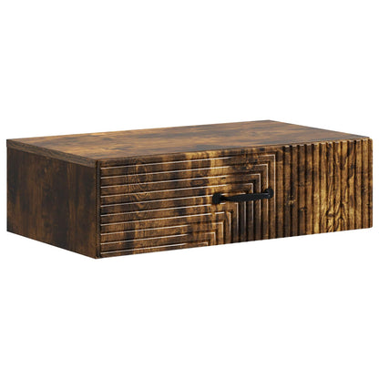 Tavolino da Parete Laterale Rovere Fumo 59 x 34,5 x 17 cm | homemem39