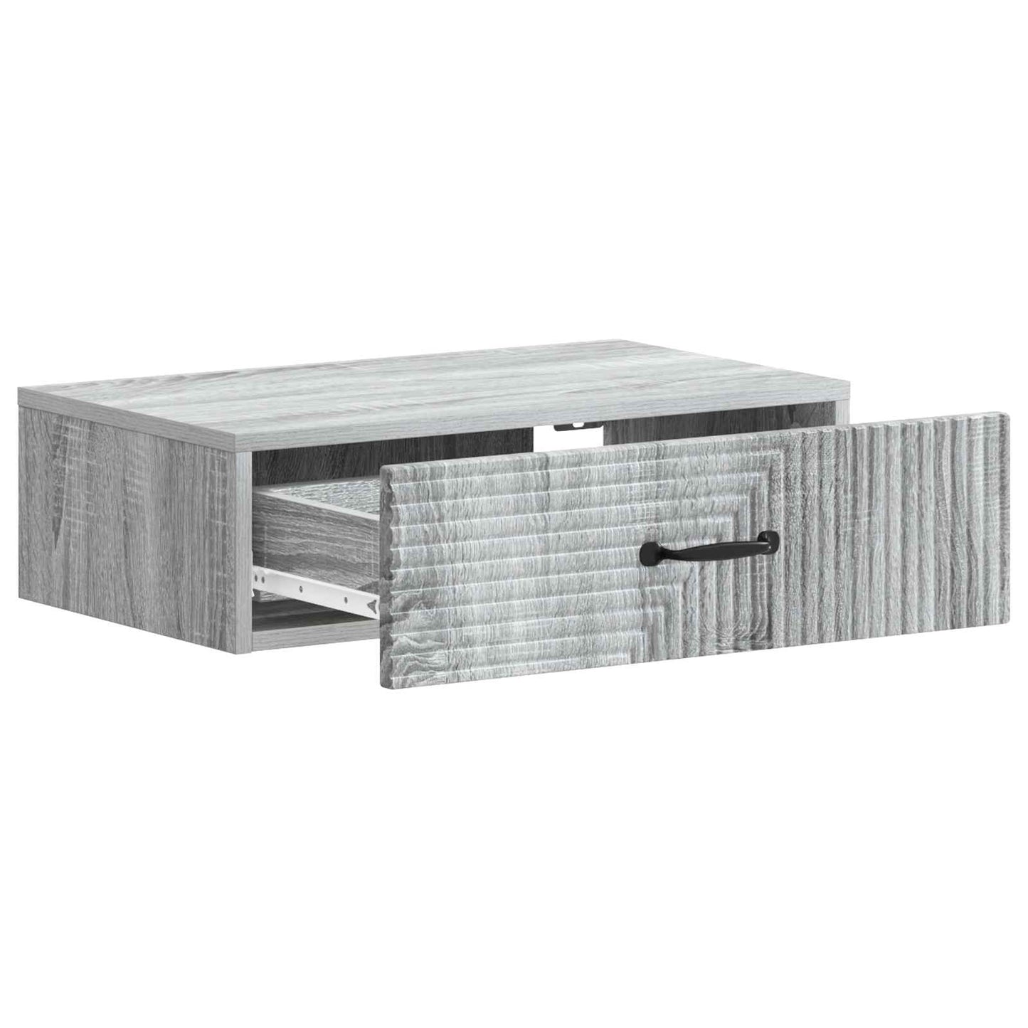 Tavolino da Parete Laterale Grigio Sonoma 59 x 34,5 x 17 cm | homemem39