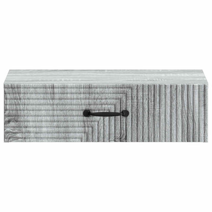 Tavolino da Parete Laterale Grigio Sonoma 59 x 34,5 x 17 cm | homemem39