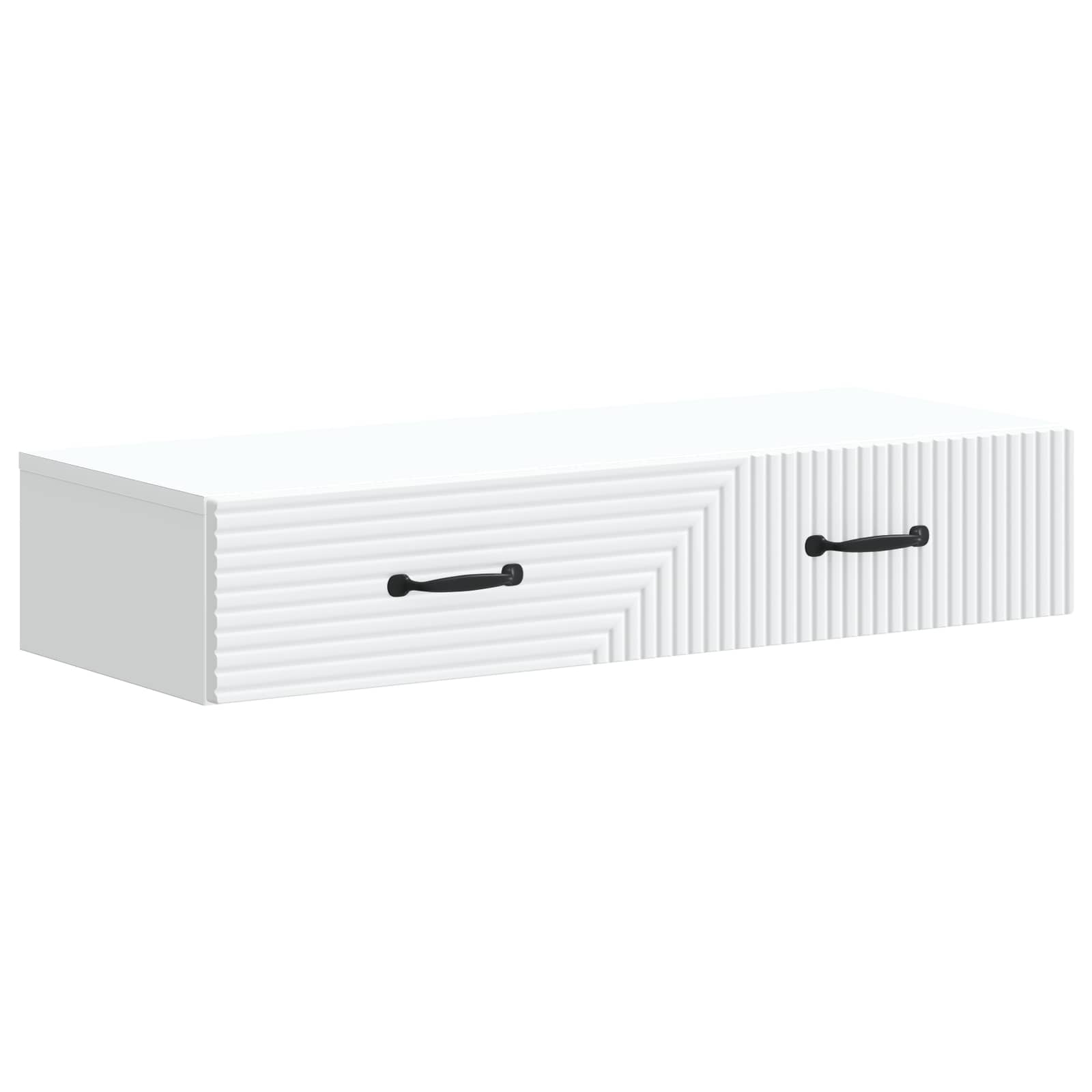 Tavolino da Parete Laterale Bianco 87,5 x 34,5 x 17 cm | homemem39