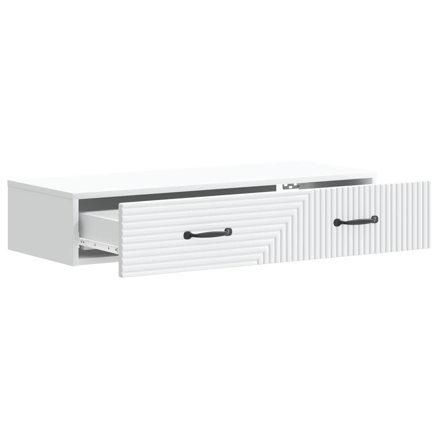 Tavolino da Parete Laterale Bianco 87,5 x 34,5 x 17 cm | homemem39