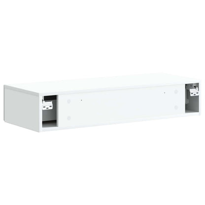 Tavolino da Parete Laterale Bianco 87,5 x 34,5 x 17 cm | homemem39