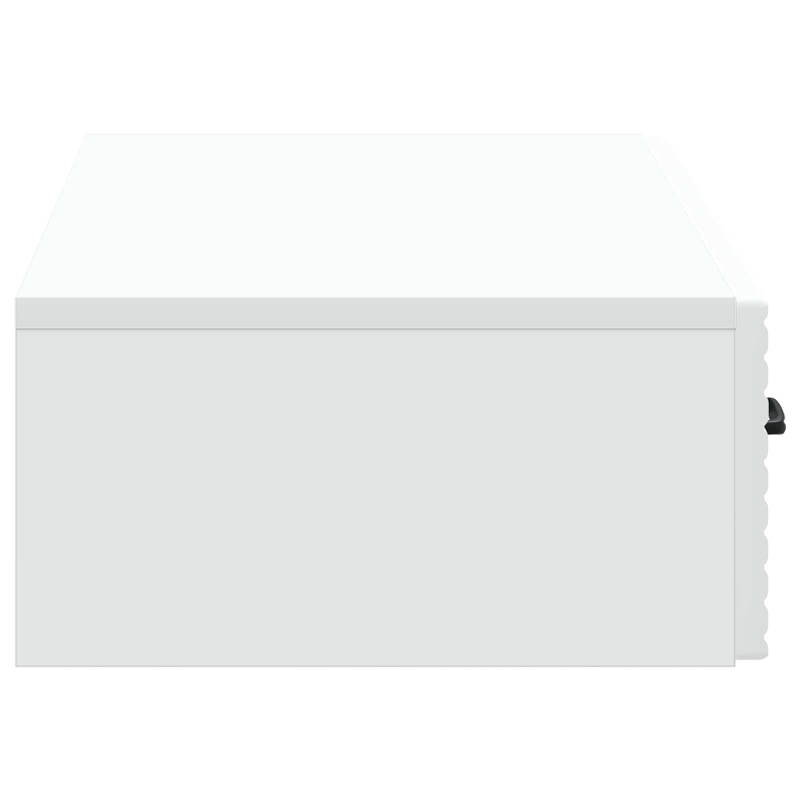 Tavolino da Parete Laterale Bianco 87,5 x 34,5 x 17 cm | homemem39