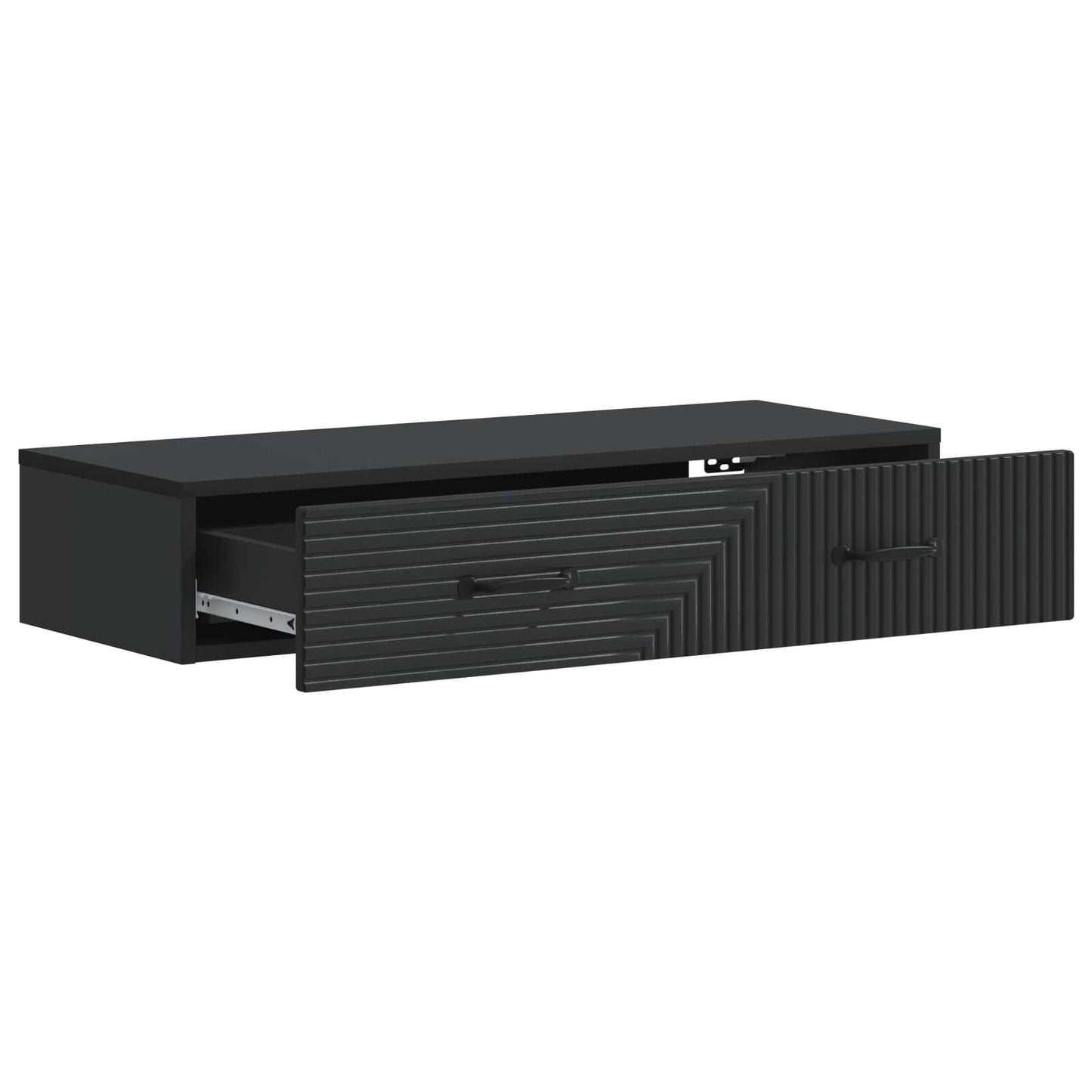 Tavolino da Parete Laterale Nero 87,5 x 34,5 x 17 cm | homemem39