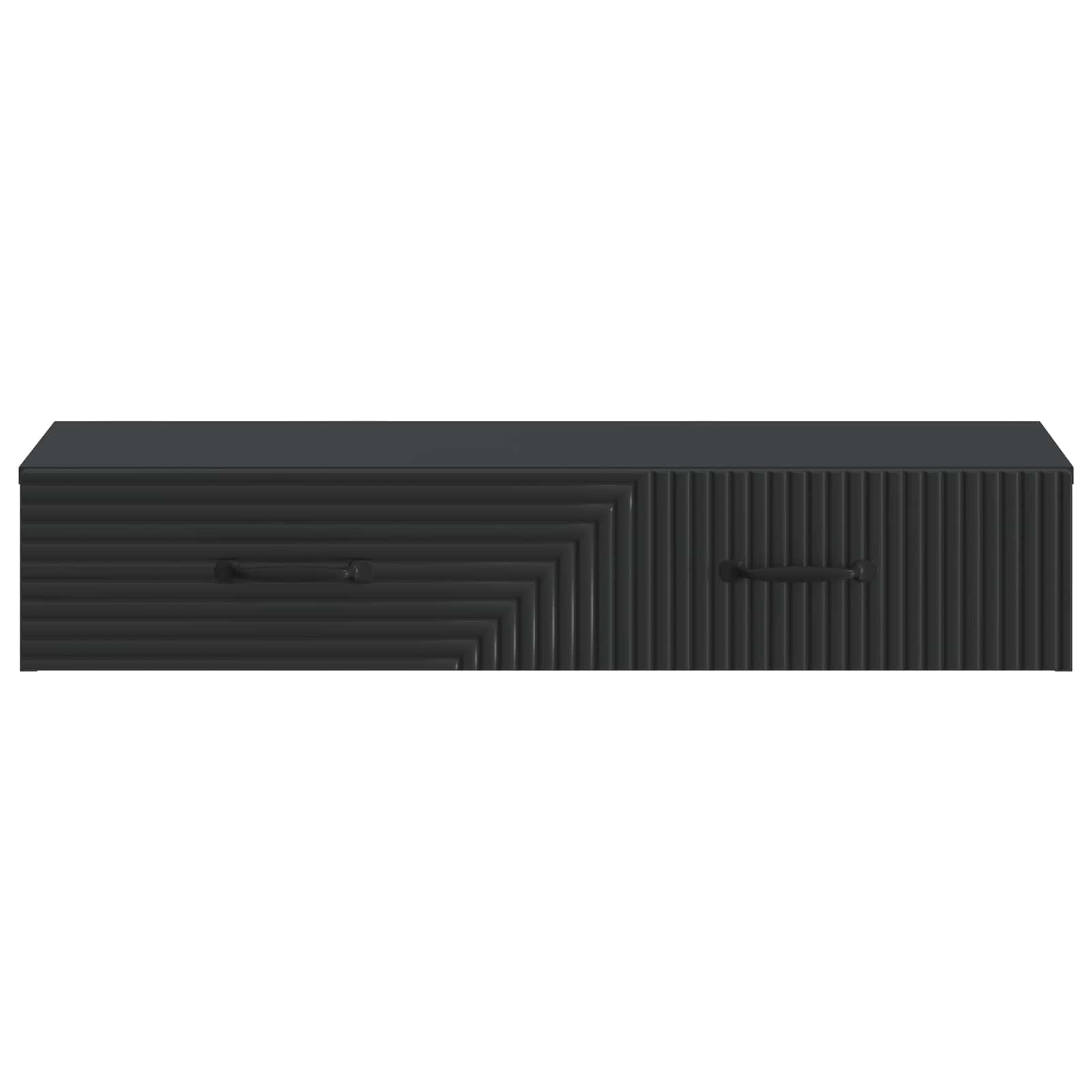 Tavolino da Parete Laterale Nero 87,5 x 34,5 x 17 cm | homemem39
