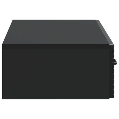 Tavolino da Parete Laterale Nero 87,5 x 34,5 x 17 cm | homemem39