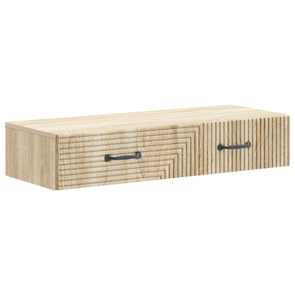 Tavolino da Parete Laterale Rovere Sonoma 87,5 x 34,5 x 17 cm | homemem39