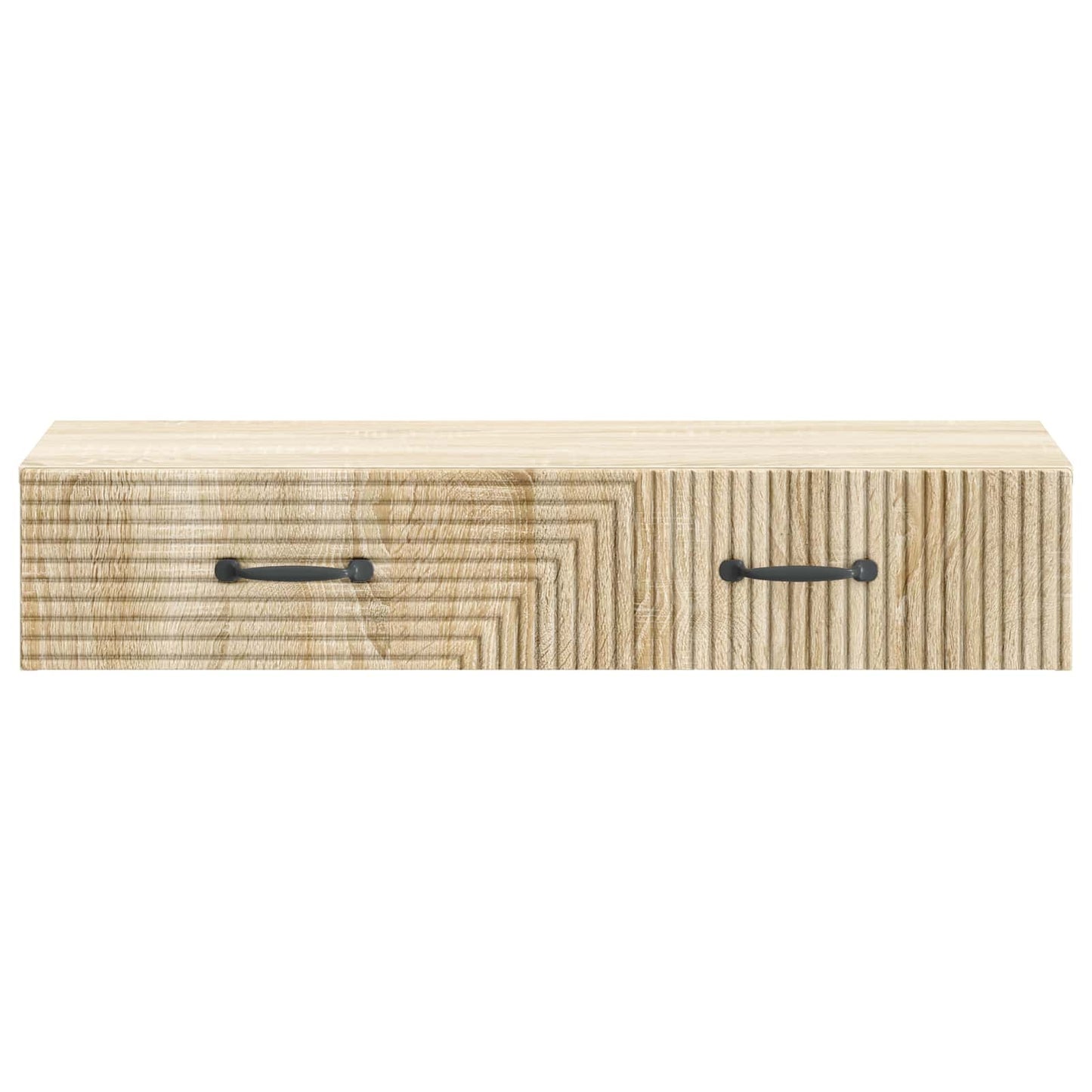 Tavolino da Parete Laterale Rovere Sonoma 87,5 x 34,5 x 17 cm
