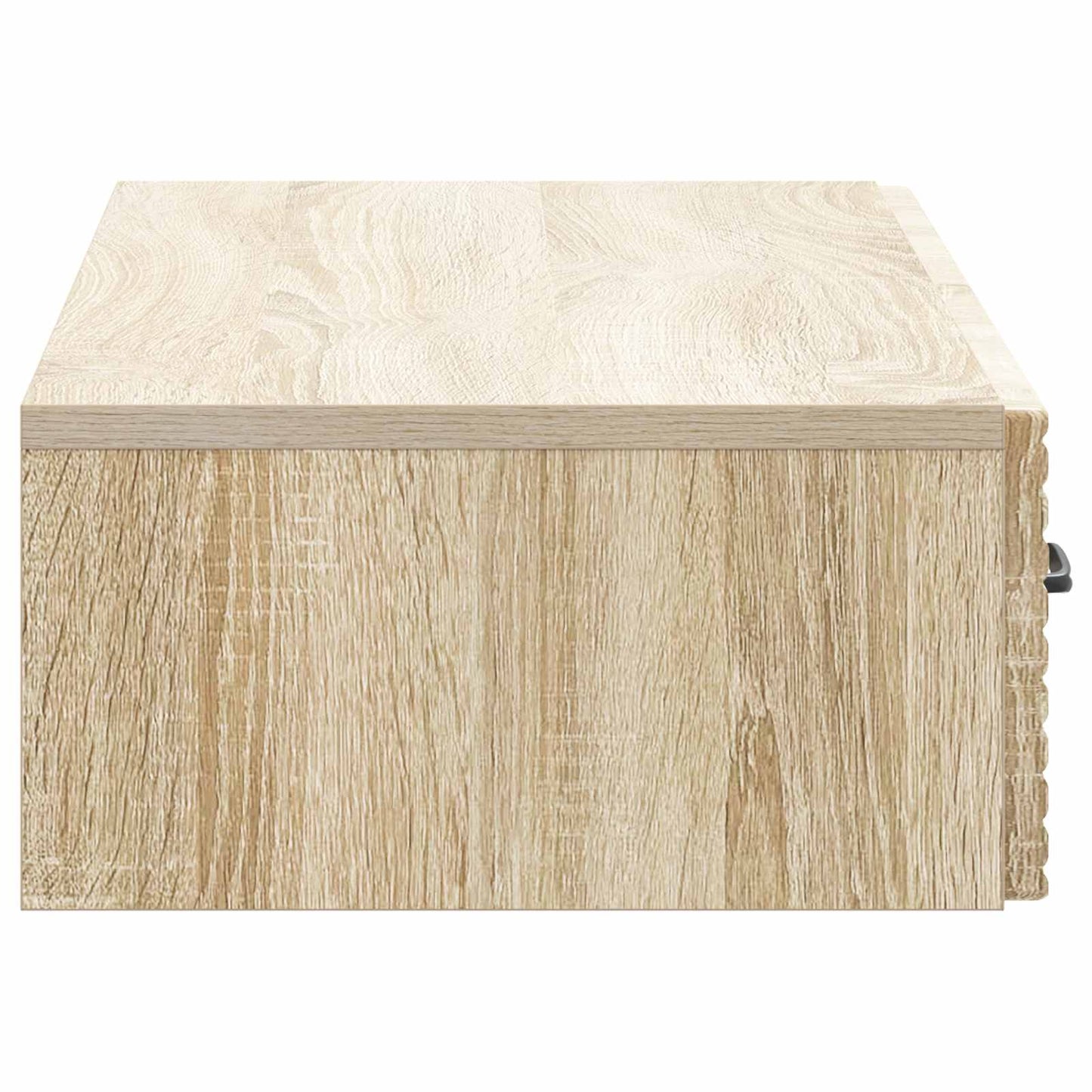 Tavolino da Parete Laterale Rovere Sonoma 87,5 x 34,5 x 17 cm