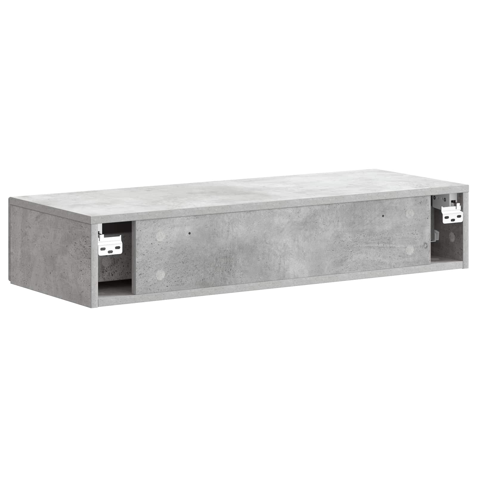 Tavolino da Parete Laterale Grigio Cemento 87,5 x 34,5 x 17 cm | homemem39
