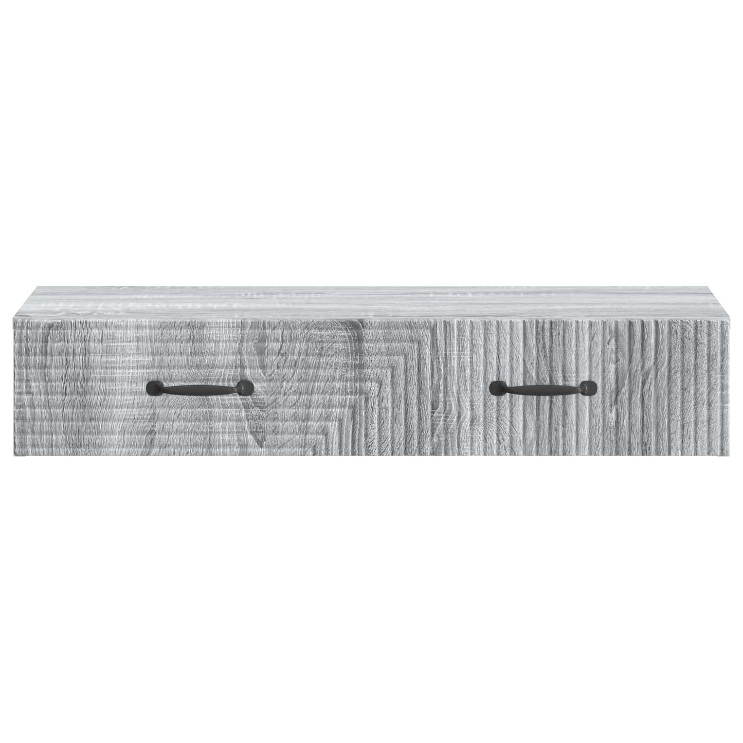 Tavolino da Parete Laterale Grigio Sonoma 87,5 x 34,5 x 17 cm | homemem39