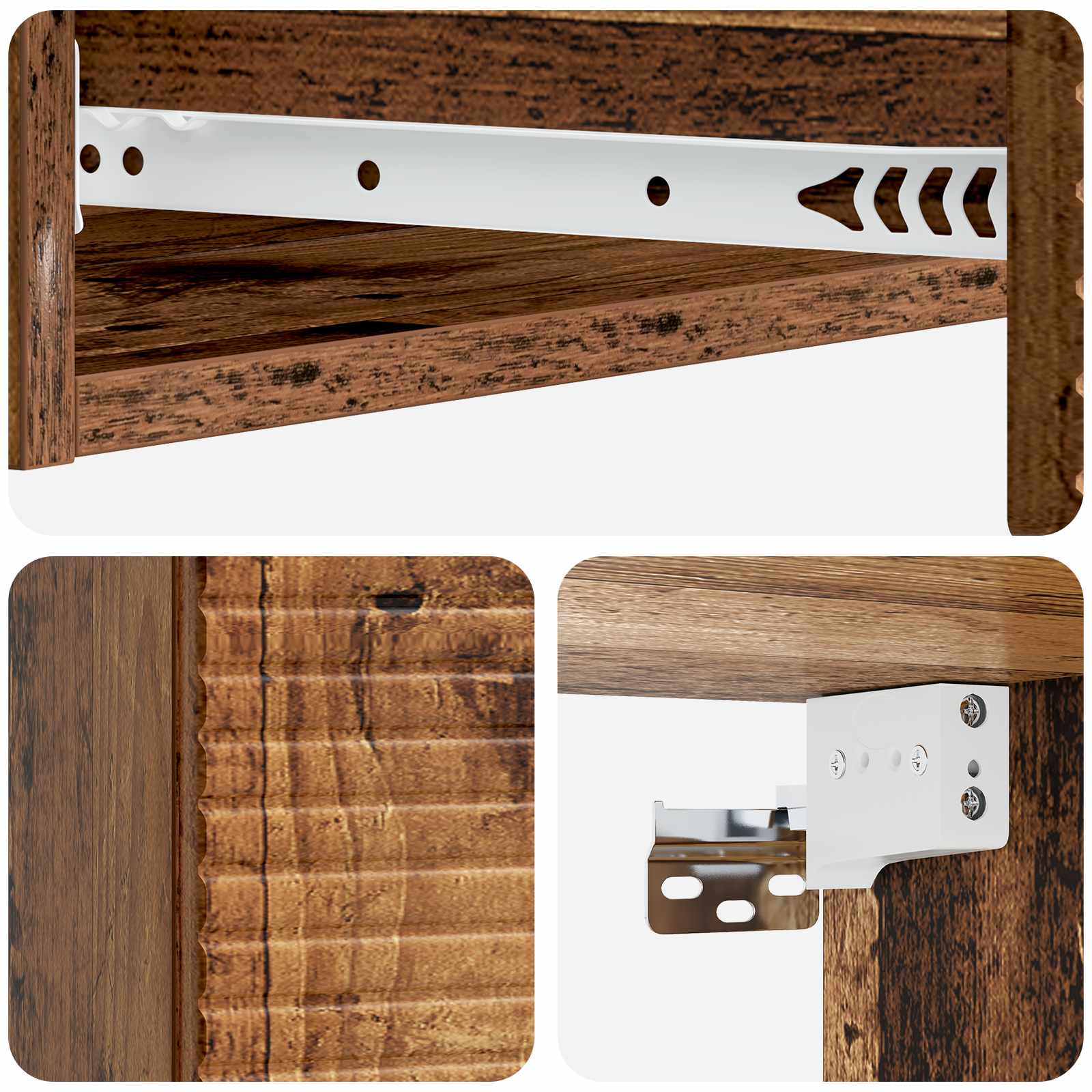 Tavolino da Parete Laterale Legno antico 87,5 x 34,5 x 17 cm | homemem39