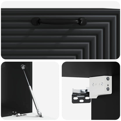 Mobile Porta TV da Muro Nero 59,5 x 41 x 30 cm | homemem39