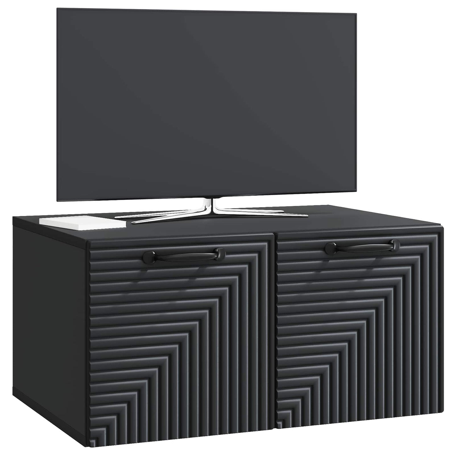 Mobile Porta TV da Muro Nero 59,5 x 41 x 30 cm | homemem39