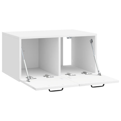 Mobile Porta TV da Muro Bianco Lucido 59,5 x 41 x 30 cm | homemem39