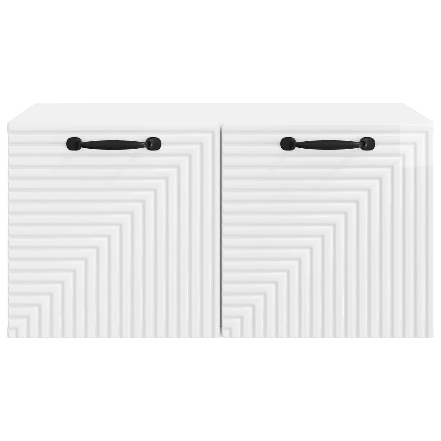 Mobile Porta TV da Muro Bianco Lucido 59,5 x 41 x 30 cm | homemem39