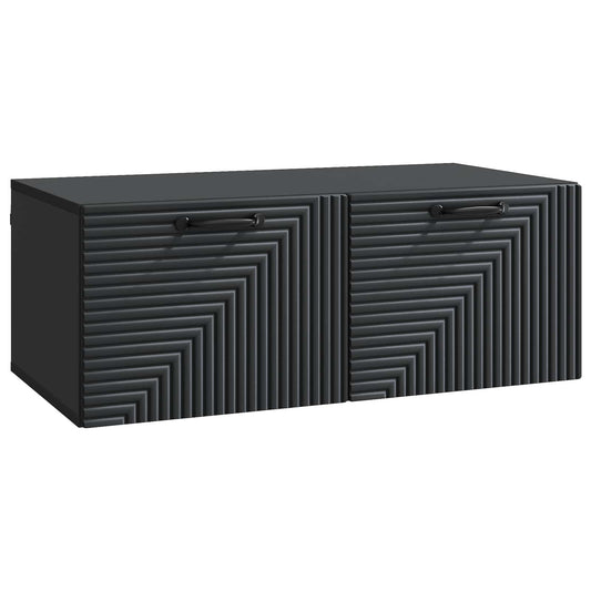 Mobile Porta TV da Muro Nero 78,5 x 41 x 30 cm