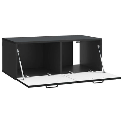 Mobile Porta TV da Muro Nero 78,5 x 41 x 30 cm | homemem39