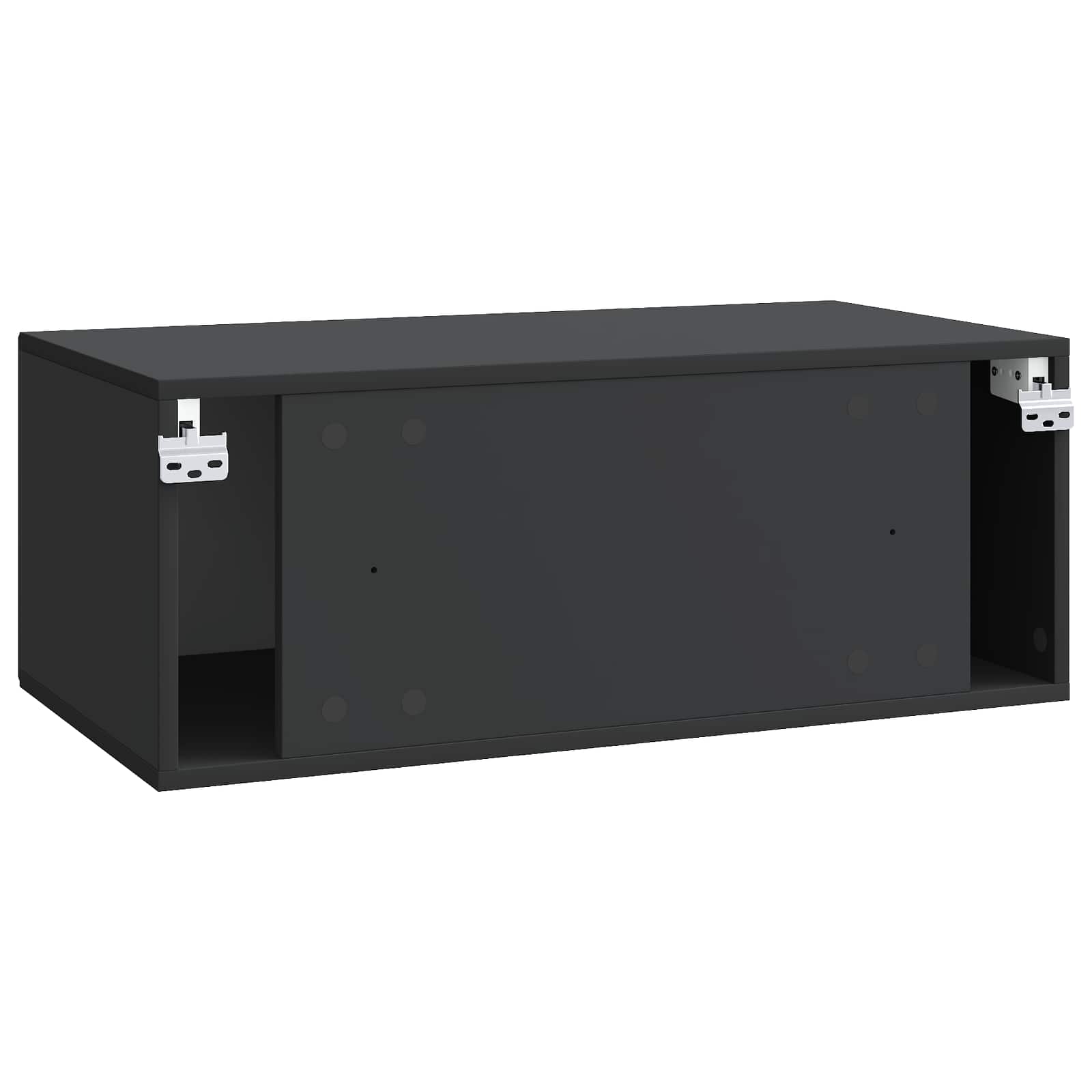 Mobile Porta TV da Muro Nero 78,5 x 41 x 30 cm | homemem39
