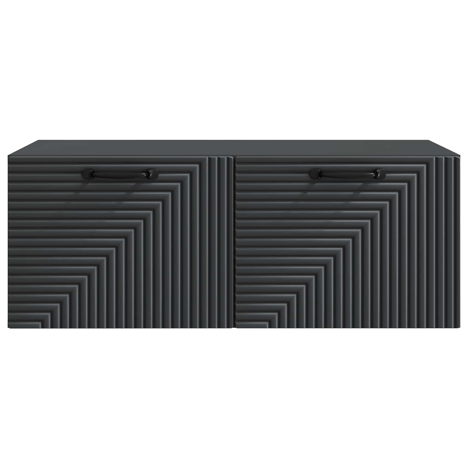 Mobile Porta TV da Muro Nero 78,5 x 41 x 30 cm | homemem39