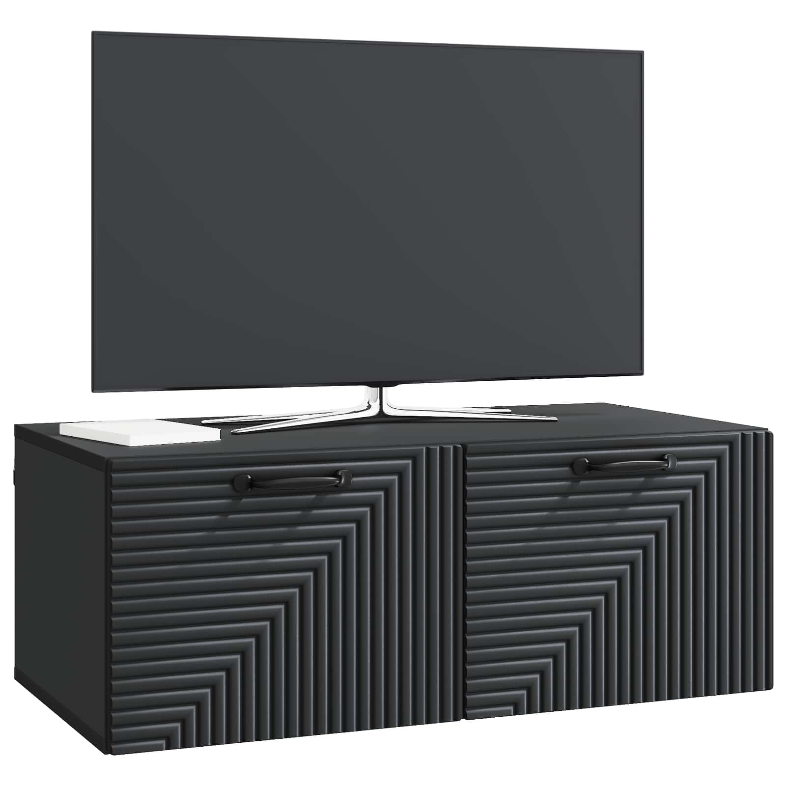 Mobile Porta TV da Muro Nero 78,5 x 41 x 30 cm | homemem39