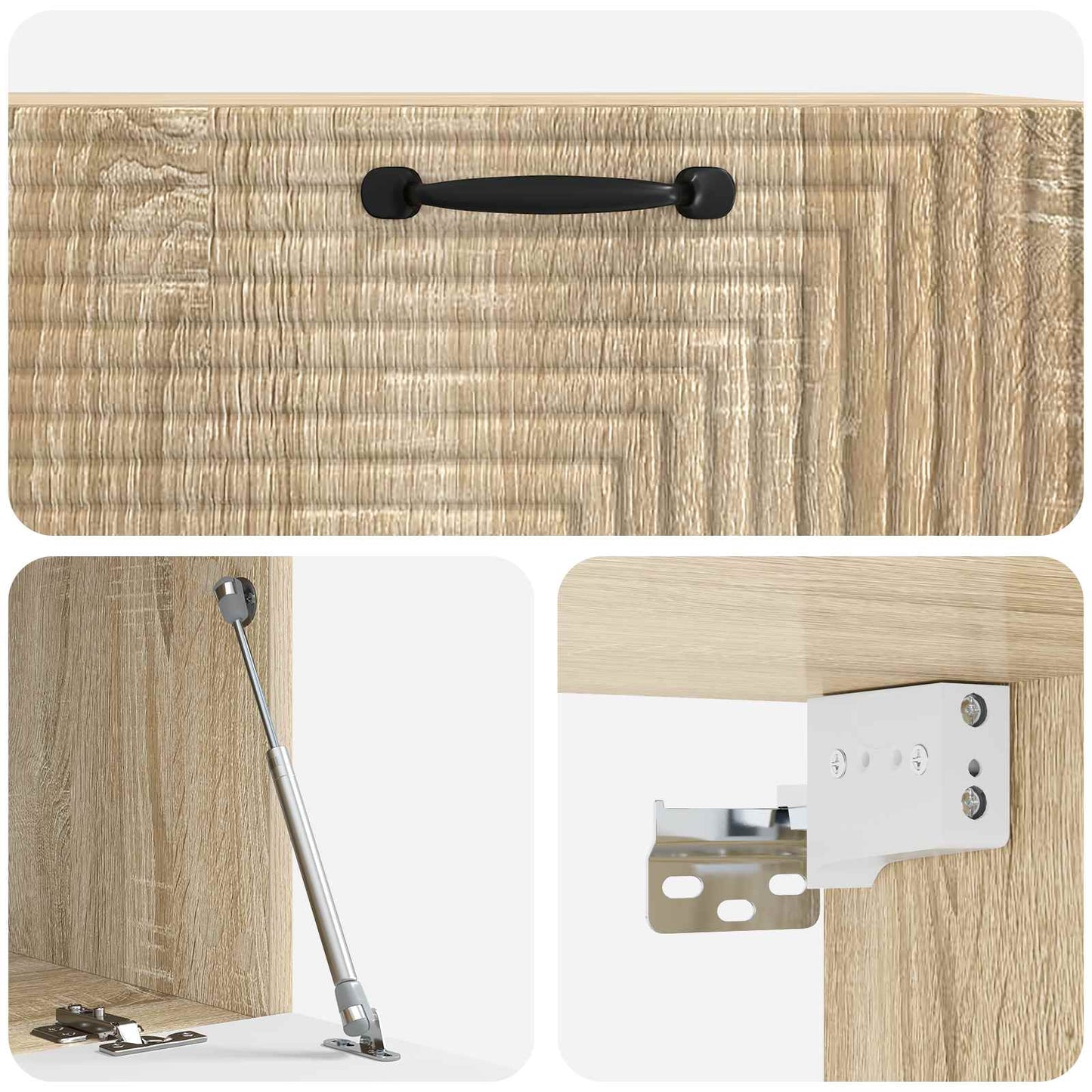 Mobile Porta TV da Muro Rovere Sonoma 78,5 x 41 x 30 cm | homemem39