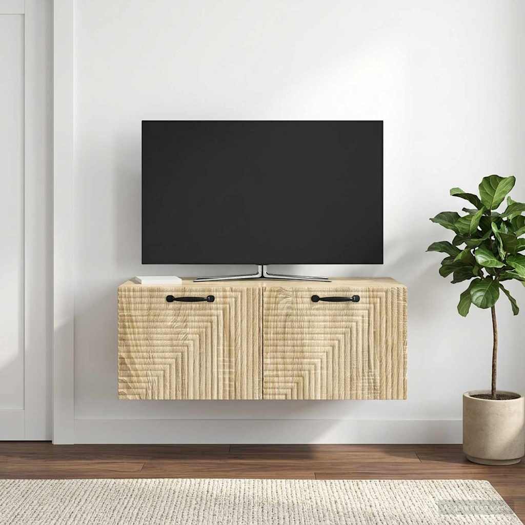 Mobile Porta TV da Muro Rovere Sonoma 78,5 x 41 x 30 cm