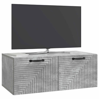 Mobile Porta TV da Muro Grigio Cemento 78,5 x 41 x 30 cm