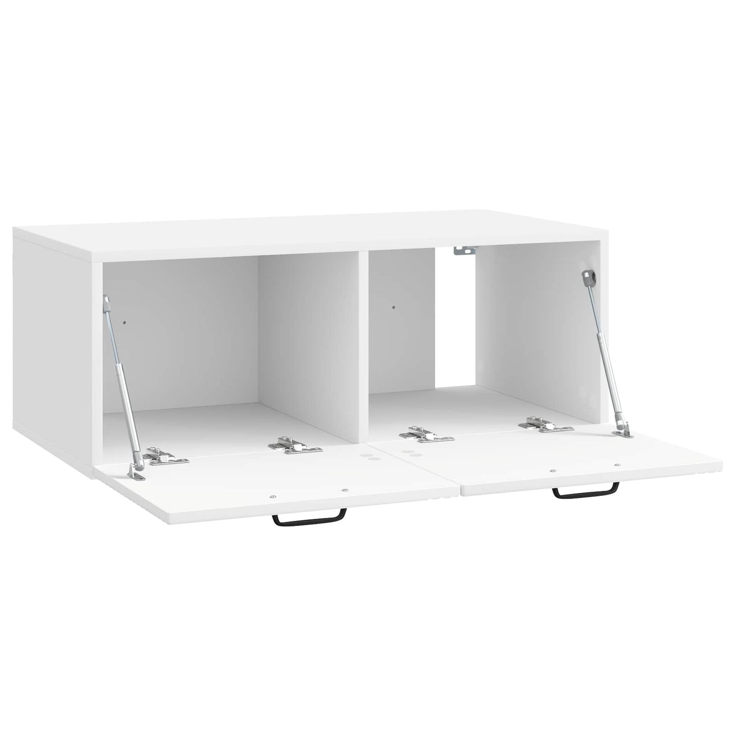 Mobile Porta TV da Muro Bianco Lucido 78,5 x 41 x 30 cm | homemem39