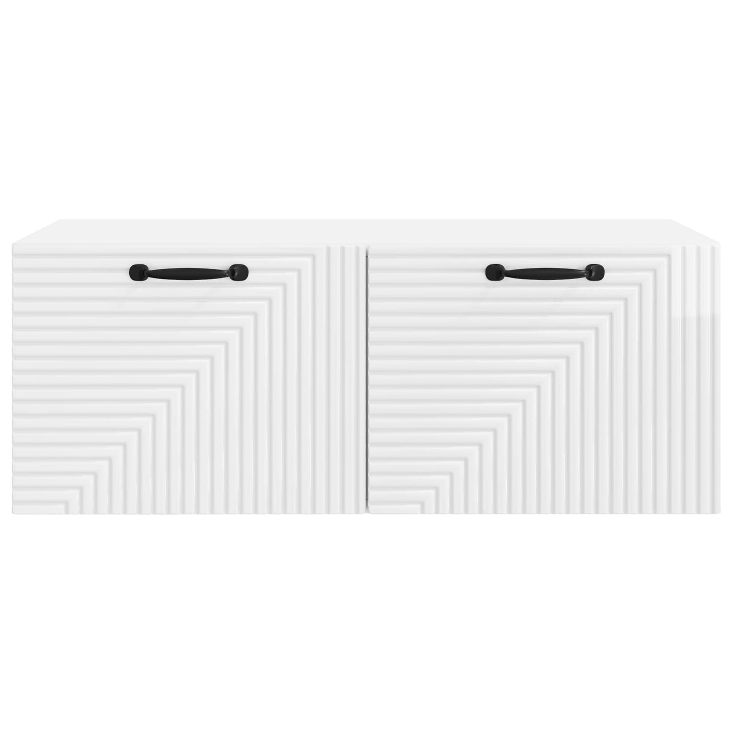 Mobile Porta TV da Muro Bianco Lucido 78,5 x 41 x 30 cm | homemem39