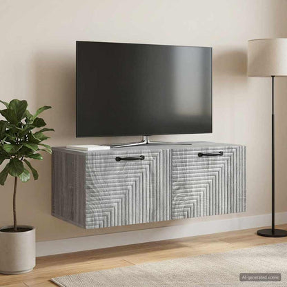 Mobile Porta TV da Muro Grigio Sonoma 78,5 x 41 x 30 cm