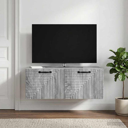 Mobile Porta TV da Muro Grigio Sonoma 78,5 x 41 x 30 cm