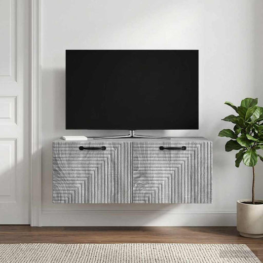 Mobile Porta TV da Muro Grigio Sonoma 78,5 x 41 x 30 cm
