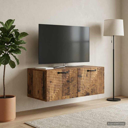 Mobile Porta TV da Muro Legno antico 78,5 x 41 x 30 cm