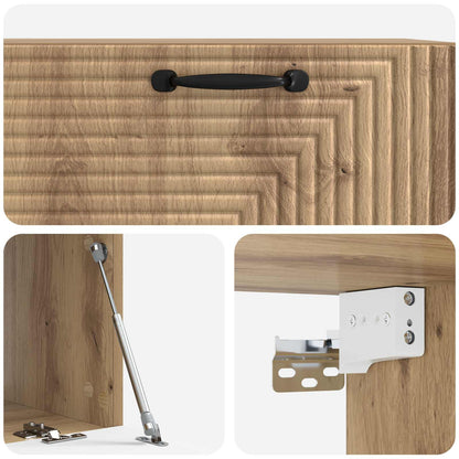 Mobile Porta TV da Muro Rovere Artigianale 78,5 x 41 x 30 cm | homemem39