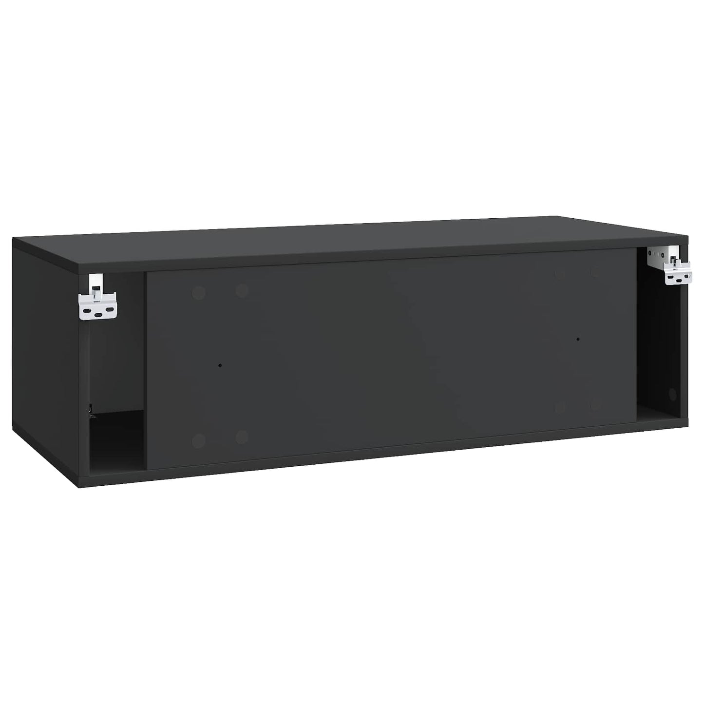 Mobile Porta TV da Muro Montaggio a parete Nero 98 x 41 x 30 cm