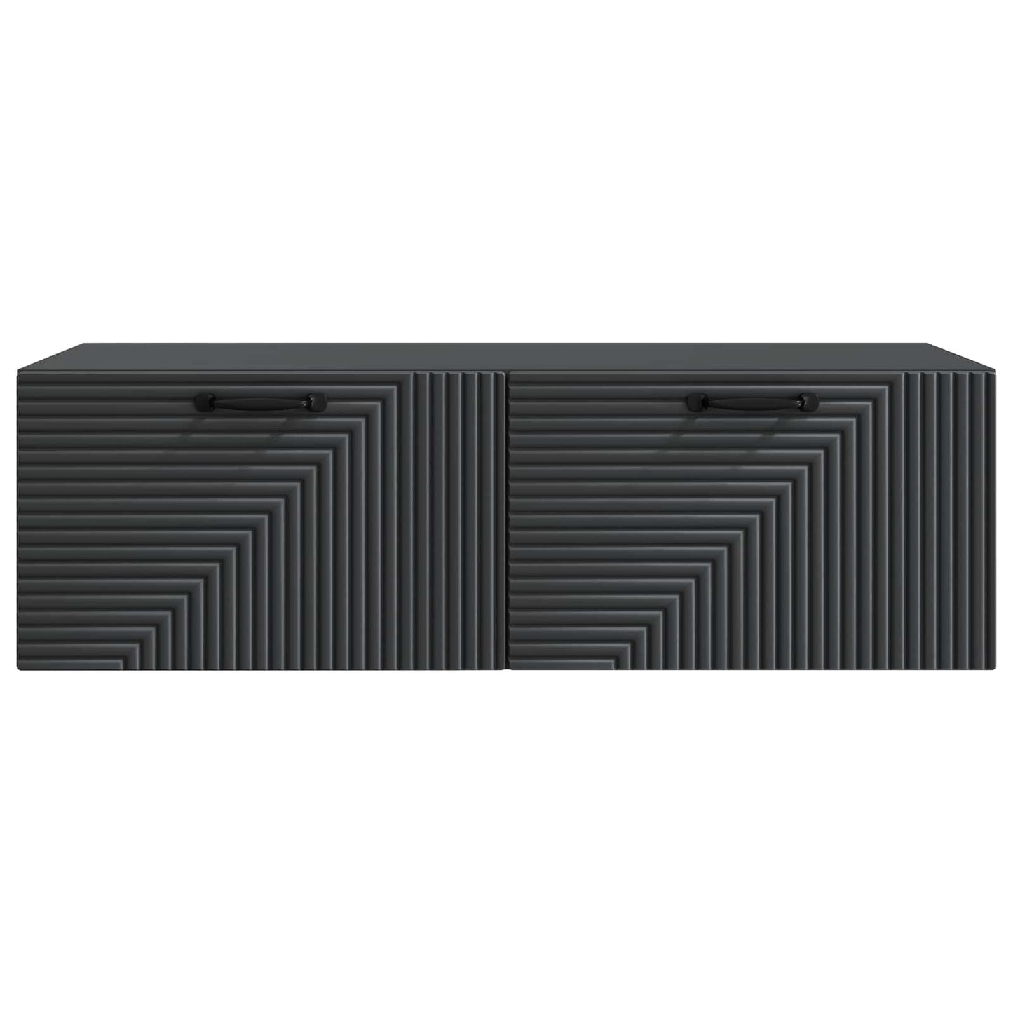 Mobile Porta TV da Muro Montaggio a parete Nero 98 x 41 x 30 cm | homemem39