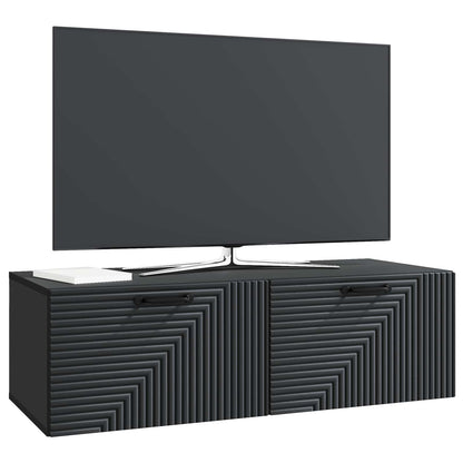 Mobile Porta TV da Muro Montaggio a parete Nero 98 x 41 x 30 cm | homemem39