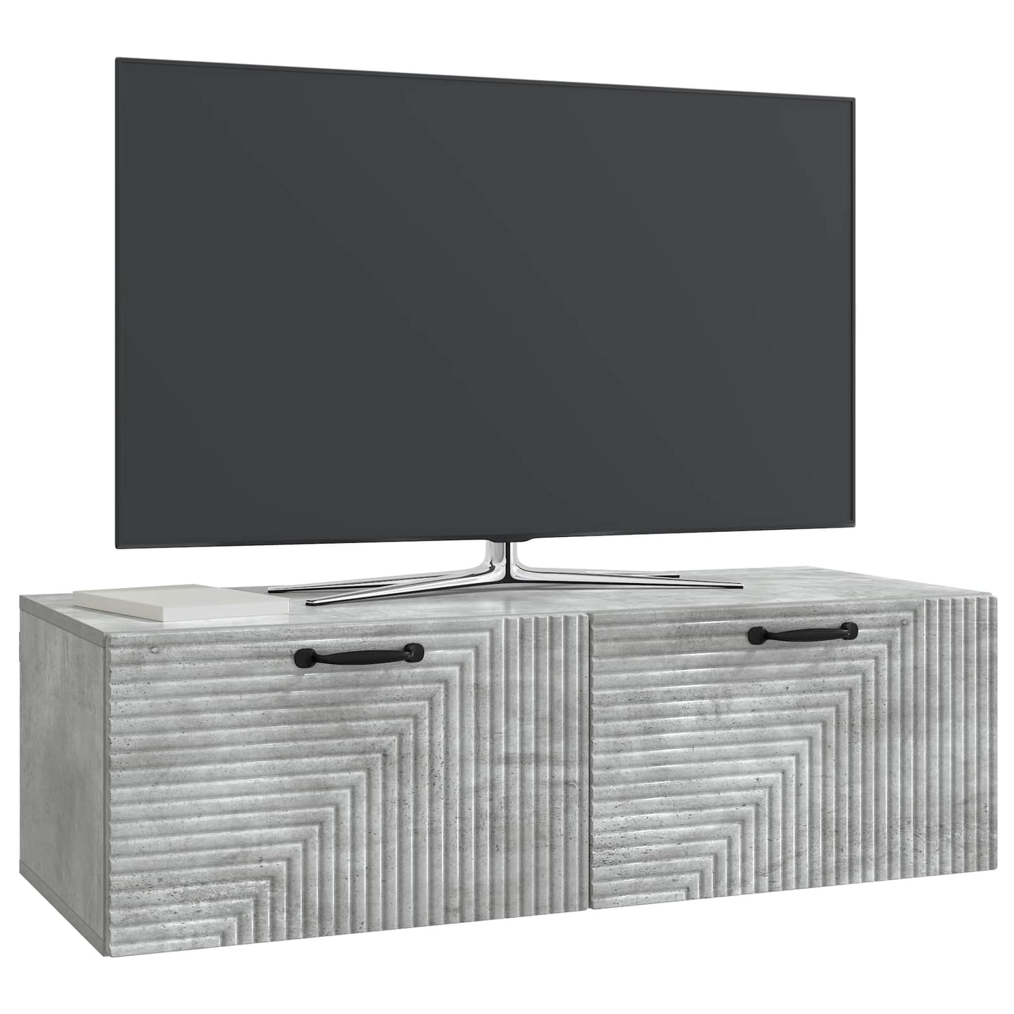 Mobile Porta TV da Muro Grigio Cemento 98 x 41 x 30 cm