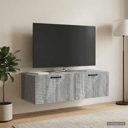Mobile Porta TV da Muro Grigio Sonoma 98 x 41 x 30 cm