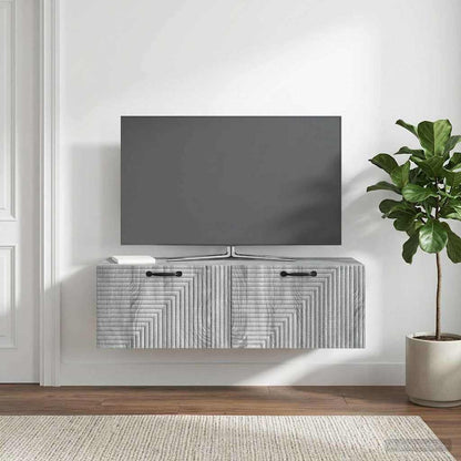Mobile Porta TV da Muro Grigio Sonoma 98 x 41 x 30 cm