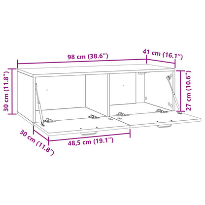 Mobile Porta TV da Muro Grigio Sonoma 98 x 41 x 30 cm | homemem39