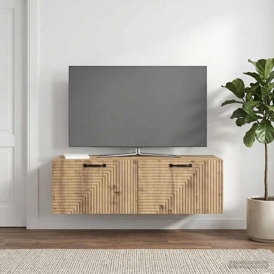 Mobile Porta TV da Muro 98 x 41 x 30 cm Rovere Artigianale - homemem39