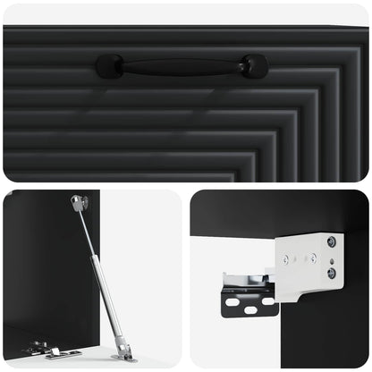 Mobile Porta TV da Muro Nero 59,5 x 31 x 30 cm