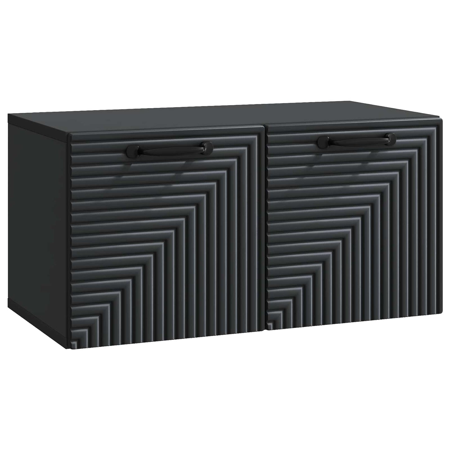 Mobile Porta TV da Muro Nero 59,5 x 31 x 30 cm | homemem39
